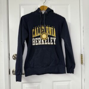 Vintage‎ Y2K Champion UC Berkeley University Navy Blue Hoodie Small Sweatshirt